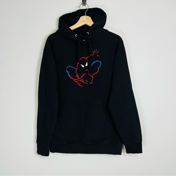 Spider-Man Universal Studios Neon Embroidered Hoodie M - Picture 1 of 5
